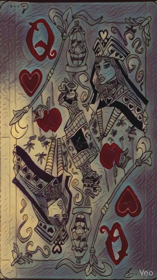 Apple Bottom Playing Card Queen of Hearts Cap